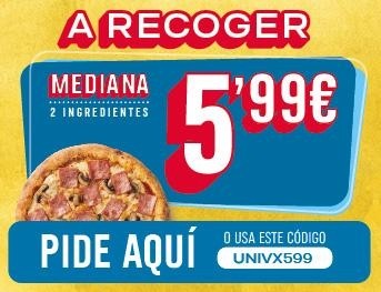 Pizza mediana 5,99€