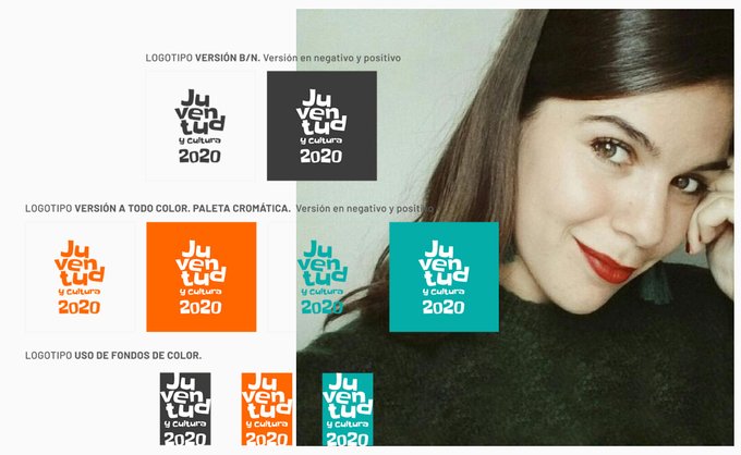 María Abreu Pérez, ganadora del logo ganador del certamen de diseño gráfico de “Juventud y Cultura” 